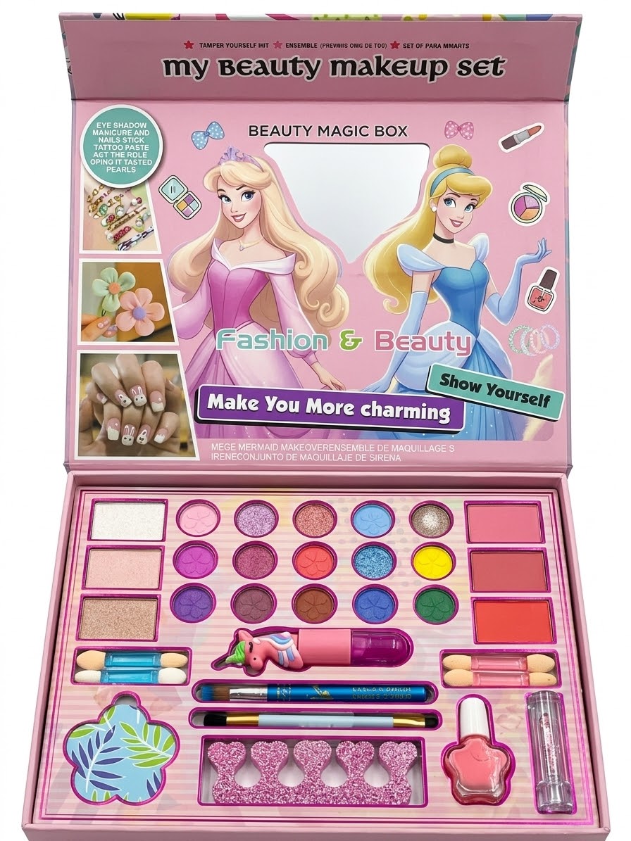 Princess Theme Beauty Makeup And Accessory Set
