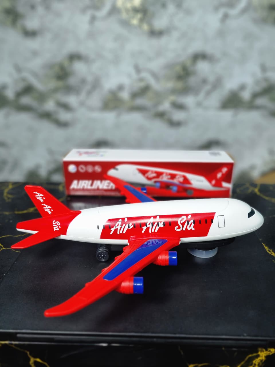 Red And White Airliner Toy Airplane Model