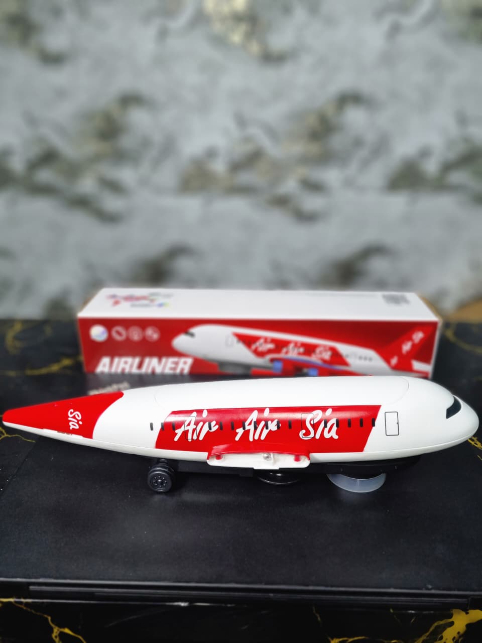 Red And White Airliner Toy Airplane Model