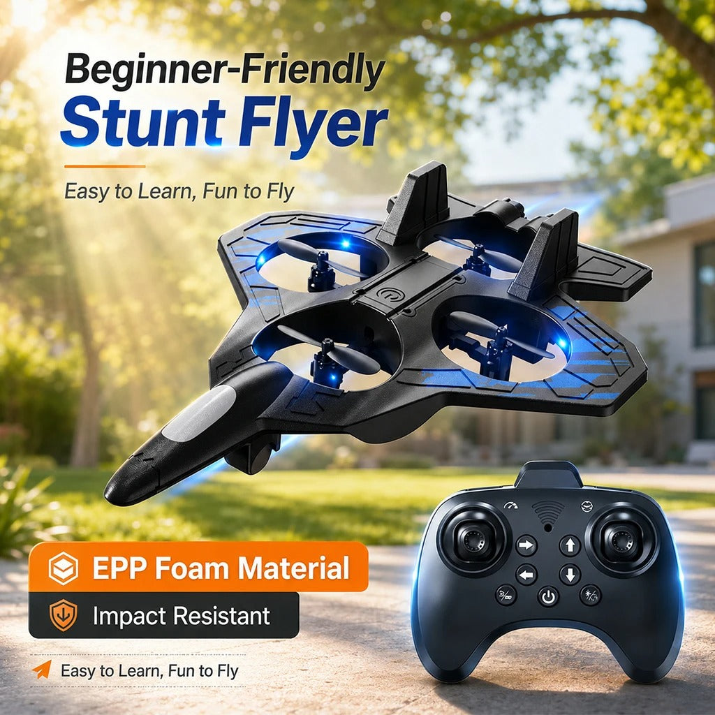 RC Plane Fixed Altitude Hover LED Light 360 Stunt