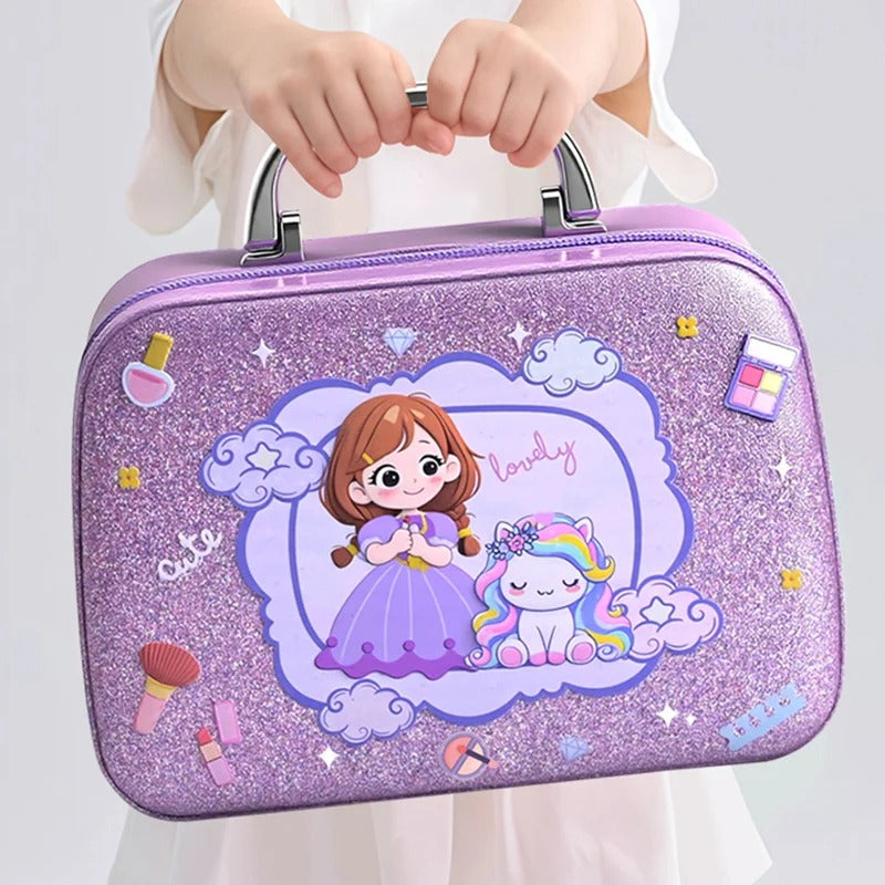 Cosmetics Set Pretend Makeup Toys Girls Play Bag