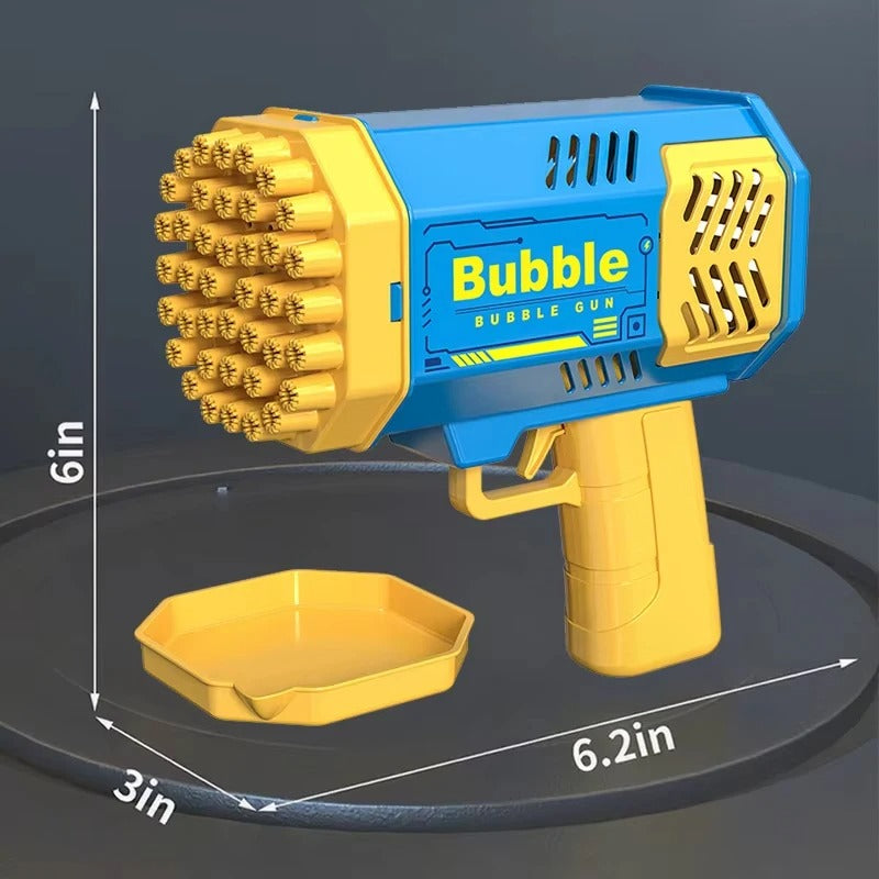 40 Hole Launcher Handheld Portable Automatic Bubble Gun LED Light