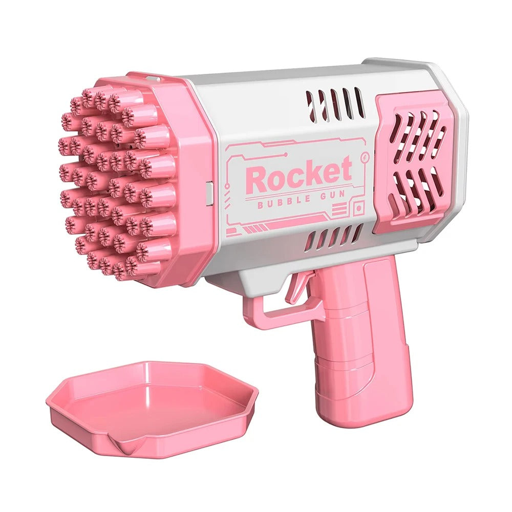 40 Hole Launcher Handheld Portable Automatic Bubble Gun LED Light