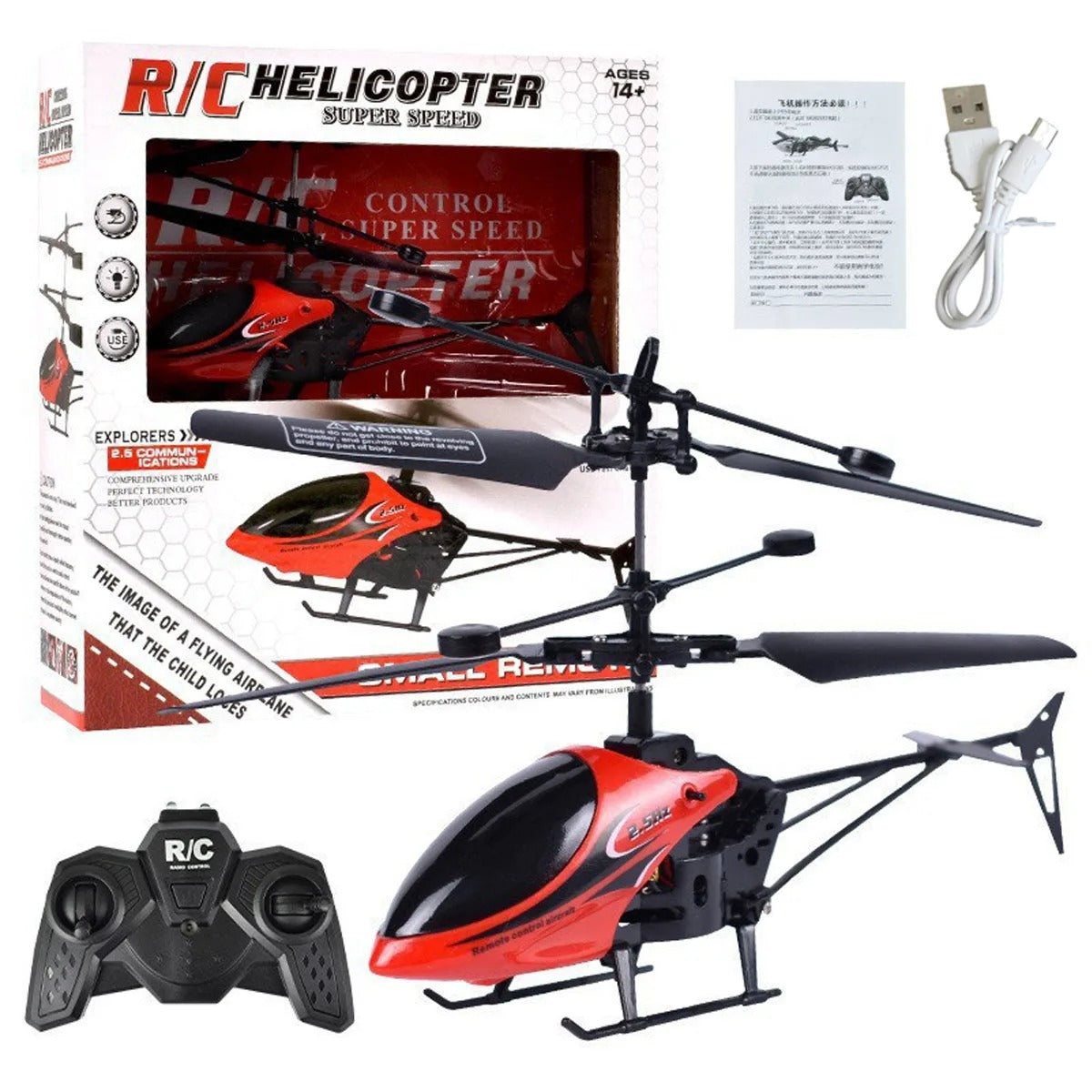 Helicopter 2-Channel Remote Control Toy