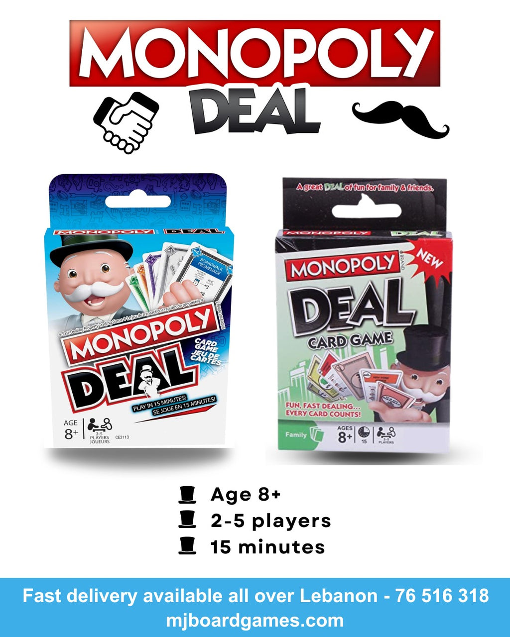 Premium Monopoly Deal Card Game