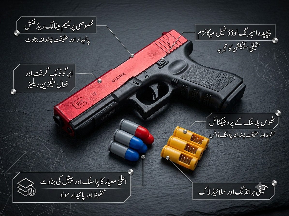 Premium Glock 18 Toy Pistol Set